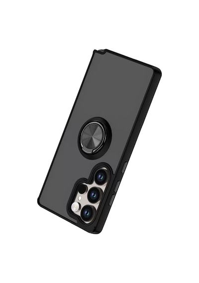 Newface Samsung Galaxy S26 Ultra Montreal Yüzüklü Silikon Kapak - Siyah