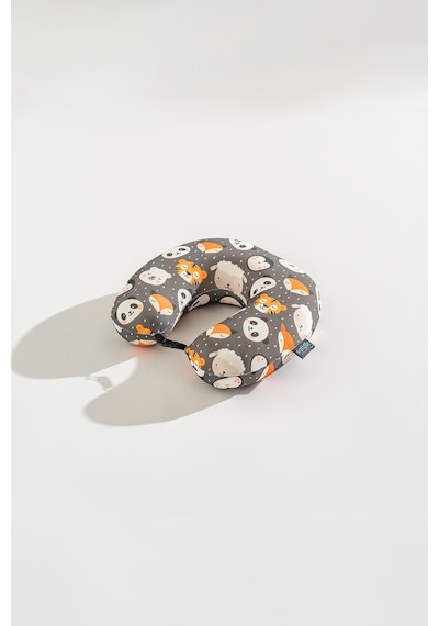 Visco Seyahat Yastığı Boyun Yastığı Panda- 30x30x9 Cm Gri