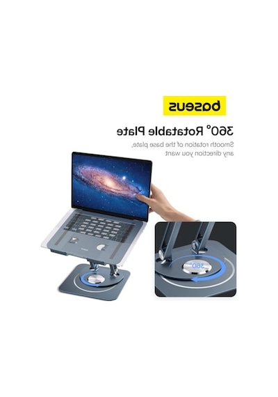 Baseus Ayarlanabilir Dizüstü Bilgisayar Standı, 360 Derece Dönebilen Ayarlanabilir Dizüstü Bilgisayar Standı Üç Katlı Versiyon Macbook Air Pro, Dell Xps, Hp Vb. İçin Ergonomik Katlanabilir Stand 1 Baseus Ayarlanabilir Dizüstü Bilgisayar Standı, 360 Derece Dönebilen Ayarlanabilir Dizüstü Bilgisayar Standı Üç Katlı Versiyon Macbook Air Pro, Dell Xps, Hp Vb. İçin Ergonomik Katlanabilir Stand 1