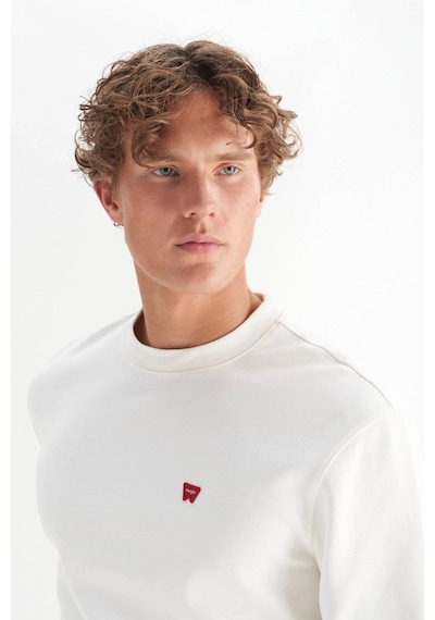 Wrangler Regular Fit Beyaz Erkek Sweatshirt W2520255w02 Beyaz