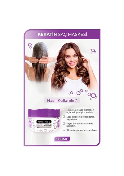 Jenerik Keratin Saç Maskesi 500 Ml - Yıpranmış Saçlar İçin - Mrfs