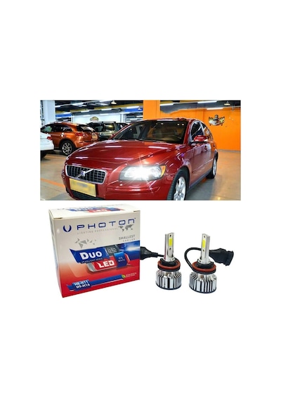 Volvo S40 Led Xenon Kısa Far Ampulü H7 Duo Yeni Seri Beyaz 2004-2012