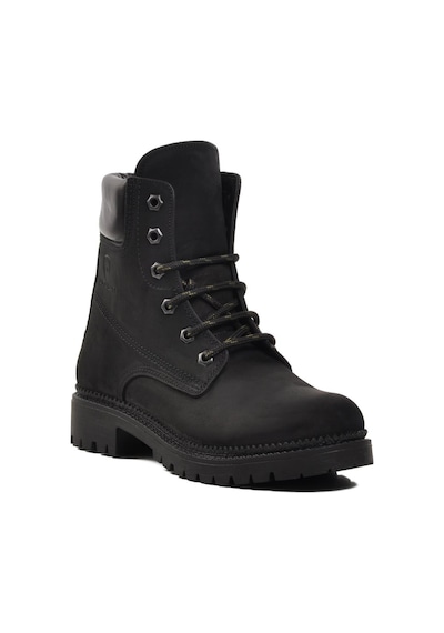 Ayakmod 90001-9 Siyah Nubuk İçi Polarlı Hakiki Deri Unisex Bot 001