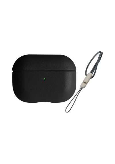Airpods Uyumlu, 3 3.nesil 405 Deri Kılıf - Siyah