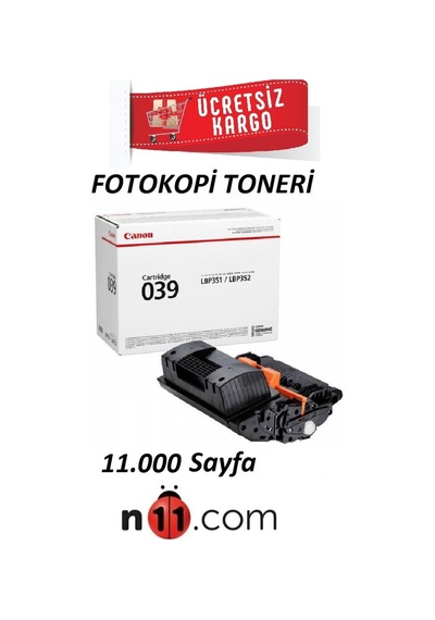 Canon I-Sensys Lbp-351X / Lbp-352X Siyah Toneri Crg-039
