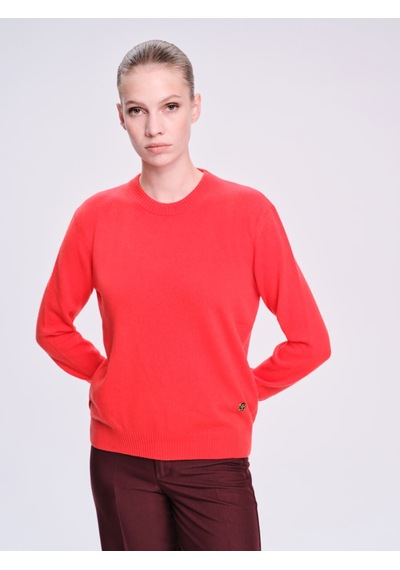 Hatemoğlu Saykı Woman Regular Fit Kaşmir Kırmızı Kazak