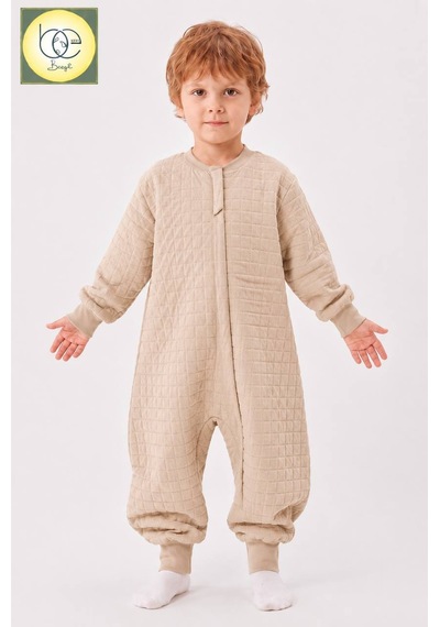 Babyhola Begı Kapitone 1.5 Tog Unisex Bebek Uyku Tulumu 2704 Kahverengi