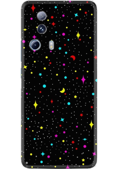 Xiaomi 13 Lite Kılıf Silikon Desen Özel Seri Puantiye ve Ay 1726