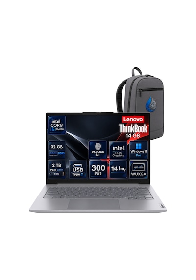 Lenovo ThinkBook 14 G8 IRL 21SG00L8TX-RNP11 i5-13420H 32 GB 2 TB SSD 14" W11P Dizüstü Bilgisayar