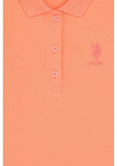 U.S. Polo Assn. Kız Çocuk Somon Polo Yaka Basic Sweatshirt 50296377-VR047