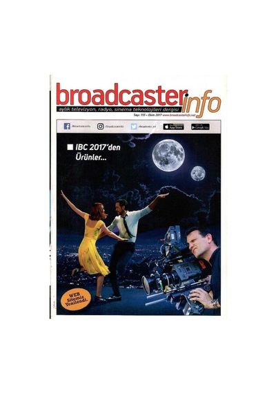 Broadcasterinfo:aylık Televizyon,radyo,sinema Teknolojileri Dergisi -ıbc 2017'den Ürünler Sayı:155-ekim 2017 Retro Koleksiyon Eski Baskı