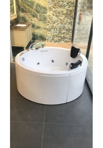 Alika 150x150 Çap Oval Jakuzi Küvet Sistem -2 8 +10 Jet