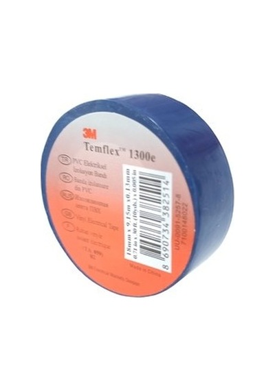 3m Bant Temflex 1300e 18mmx9.15m Mavi 1 Adet