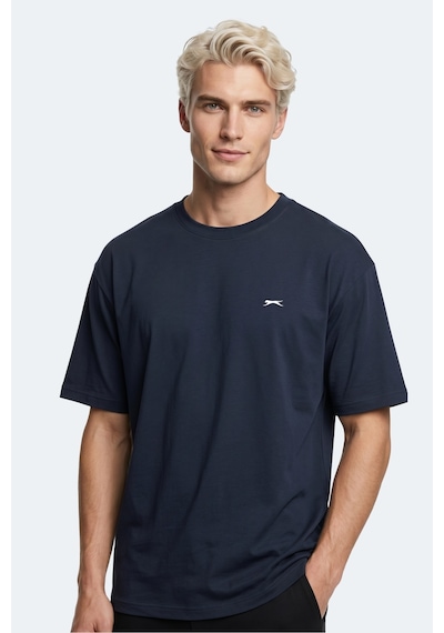 Slazenger Keane Erkek Oversıze Lacivert Tişört