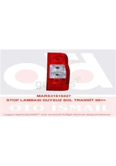 Stop Lambasi Sol Transıt V348-v347 2006-2014 Duysuz