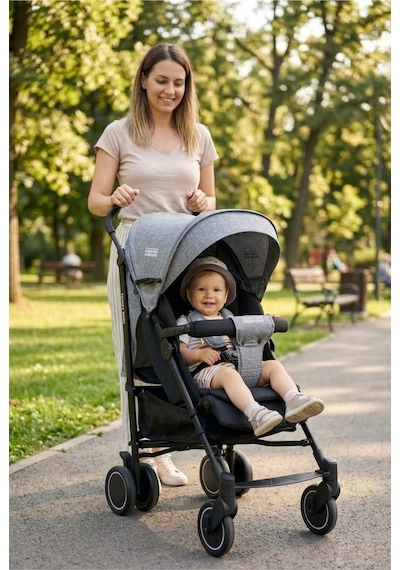 Tommy Baby Luppo Black Tam Yatar Baston Bebek Arabası Puset