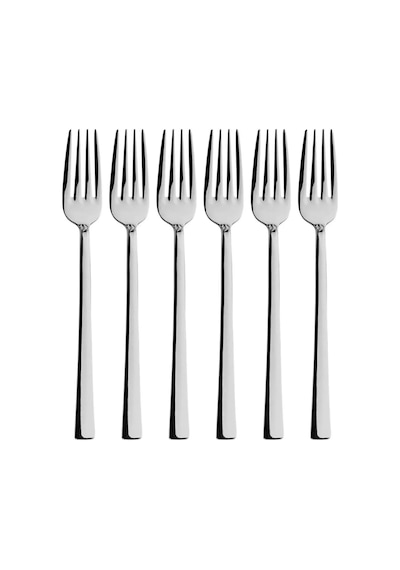 Parlak Gümüş Tatlı Çatal Ve Kaşık Seti - 12 Adet Kahvaltı Pasta Tatlı Çatal Ve Kaşık Seti Çok Renkli