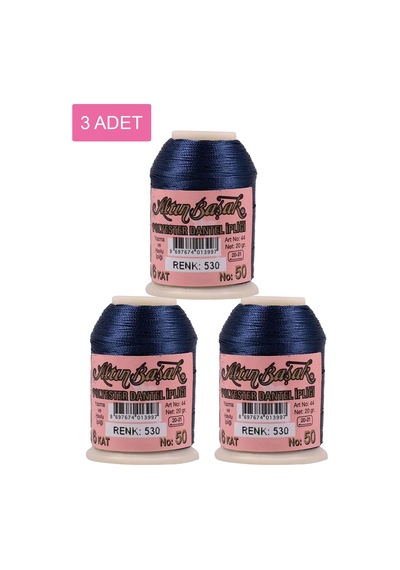 3 Adet Altınbaşak Oya Ve Dantel İpi 20 Gr - Royaleks - No: 530