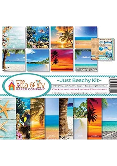 Ella & Viv By Reminisce Just Beachy Scrapbook Koleksiyon Kiti