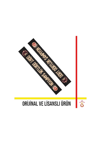 Galatasaray Lisanslı 26 Şampiyonluk Siyah Atkı