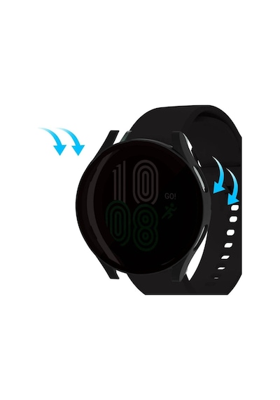 Samsung Galaxy Uyumlu  6 44mm Sert Pc Kasa Ve Privacy Hayalet Ekran Koruyucu Zore Watch Gard 32