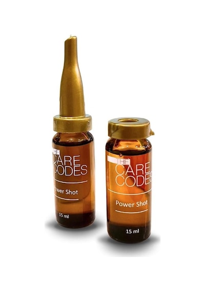 The Care Codes Yoğun Parlaklık Ve Bakım İçin Power Shot Saç Bakım Kürü 12 X 15 Ml