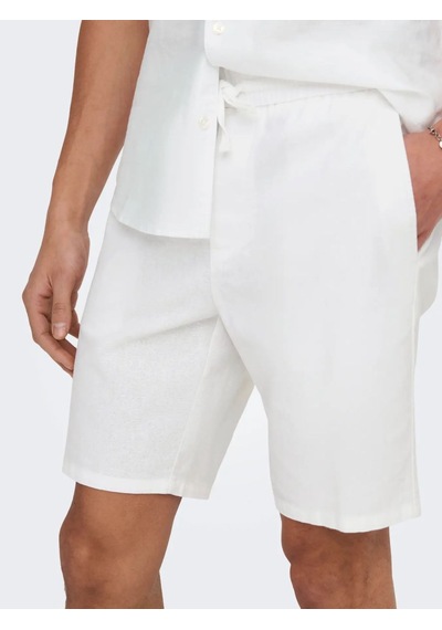 Onslınus 0007 Cot Lın Shorts Noos Erkek Şort 22024967 Beyaz