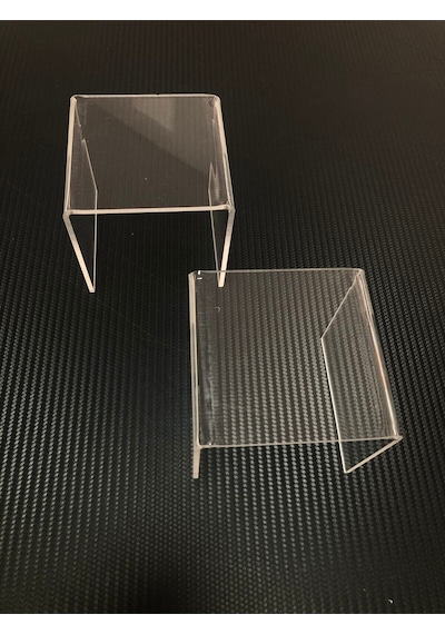 Şeffaf Pleksi Yükseltici Sergileme Standı 8x8 Cm Banyo Mutfak Düzenleyici, Baharat Standı Akrilik Be Diğer
