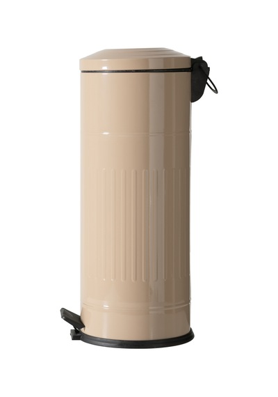 Mudo Home 27lt Pedallı Vıntage Çöp Kovası Bej