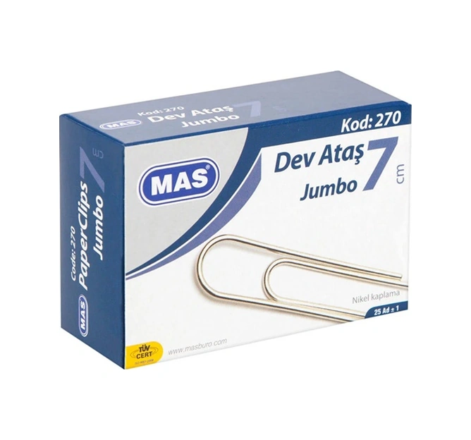 Mas Dev Ataş No:7 Büyük Ataç - 3 Kutu