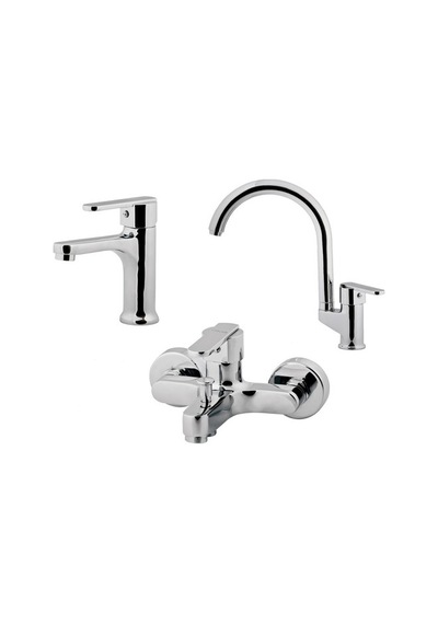 Creavit Vg1840 + Vg2840 Vega Lavabo + Banyo + Eviye Batarya Seti