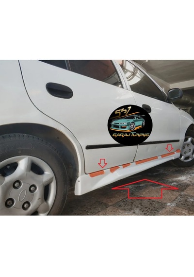 Hyundai Accent 1 Yumurta Kasa Marşpiyel Takımı Fiberglass Boyasız