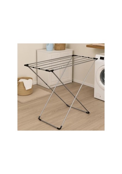 Katlanabilir Çamaşır Kurutmalığı, Dayanıklı Metal Gövde, Kompakt 40 x 19