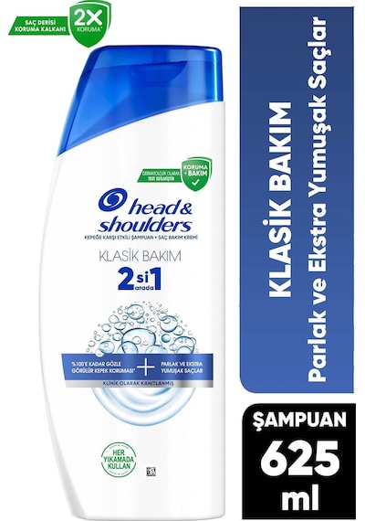 Klasik Bakım 2si1 Arada Şampuan 625 Ml Tüm Saç Tipleri