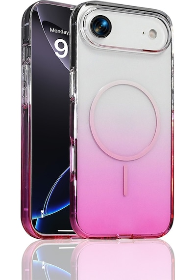 Apple Uyumlu iPhone 17 Air Kılıf M-safe Şarj Özellikli Zore Septik Silikon Kapak Mor