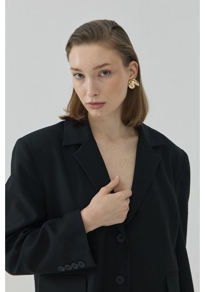 Sena Güven Arwen Blazer Ceket Siyah