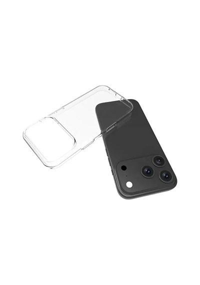 Apple Uyumlu iPhone 17 Pro Şeffaf Kılıf Silikon Ve Esnek Seffaf