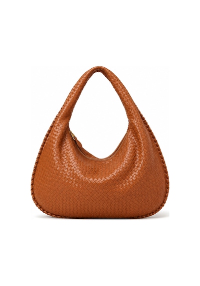 Nura Collection Kadın Yumuşak Form Örgü Hobo Çanta - Taba - 910227189 Taba