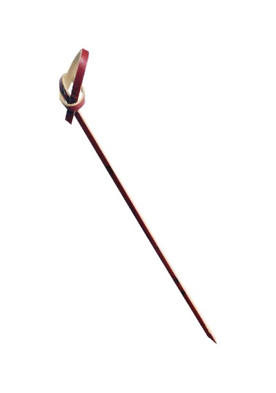 Kırmızı Düğümlü Bambu Kürdan 12 Cm 100 Adet