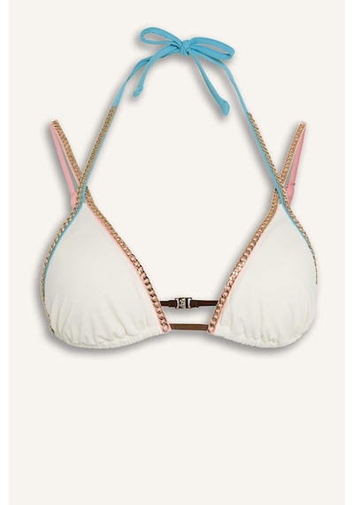 Defacto Lilyrose X Defacto Regular Fıt Bikini Üstü H8839ax26hswt16 Beyaz-wt16