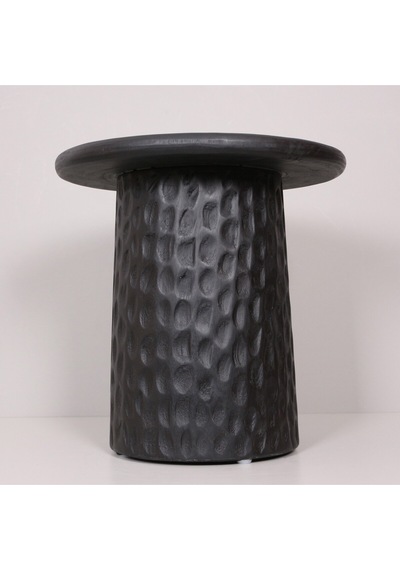Okımı Siyah Mungur Sehpa 45x45x30 Cm Siyah