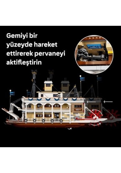 Buharlı Nehir Gemisi Koleksiyonluk Dekoratif Tekne Yapım Seti