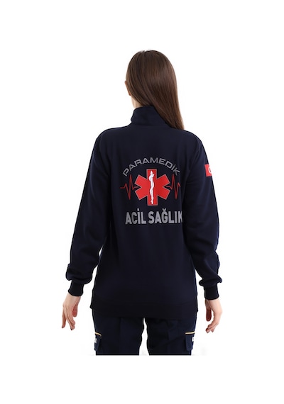 Paramedik Balıkçı Yaka Outlet Sweat - Lacivert Lacivert
