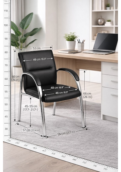 Ofis Misafir Bekleme Koltuğu Büro Sandalyesi Büro Koltuğu Pembe