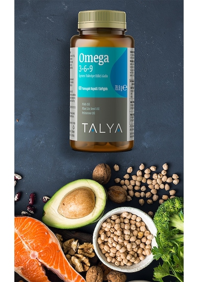 Talya Omega 3-6-9 İçeren Takviye Edici Gıda Balık Yağı 60 Yumuşak Kapsül