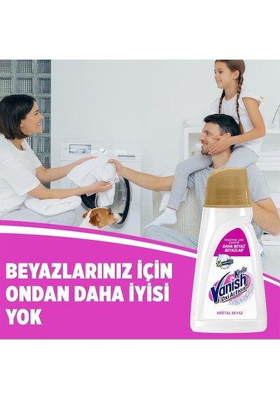 Kosla Vanish Multipower Beyazlar için Sıvı Leke Çıkarıcı & Deterjan 2700 ML