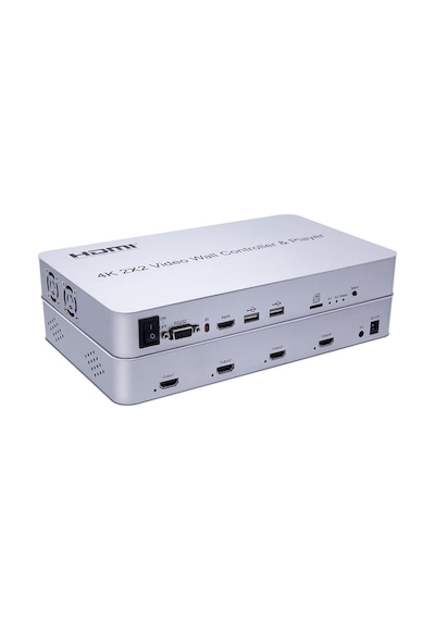 Gplus 4kvw244p 2x2 Video Wall Controller Duvar Ekran Genişletici Switch