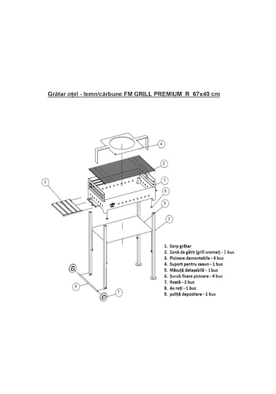 Mss Fm Grill Mangal Izgara Premium R 67x40 CM