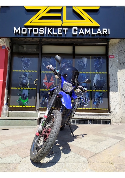 Yamaha Xt660R Xt 660R Uzun Ön Cam Koyu Füme Zeus 42cm 4mm