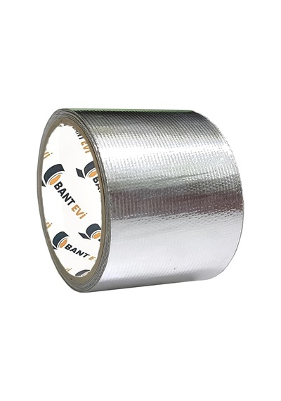 Evi Cam Elyaf Takviyeli Alüminyum Bant 10cmx5m 200c Yüksek Isıya Dayanıklı Tamir Bandı 10cm X 5metre